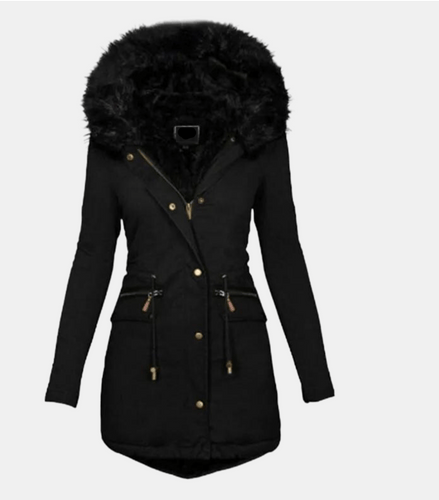 Drune | Kunstfell Kapuzenparka - Warm & Winddicht - Verstellbarer Bund - Winteroberbekleidung
