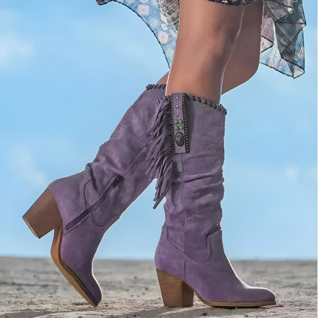 Drune |Echte Cowboy-Stiefel aus textillem Material