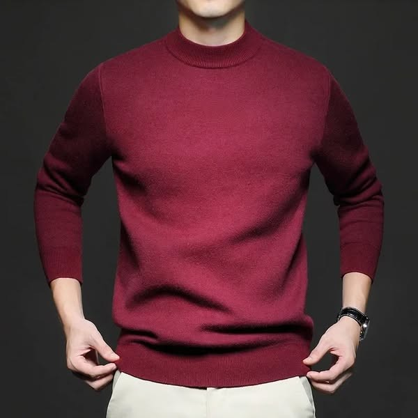 Drune | Klassischer Strickpullover Rundhals Zeitloses und Elegantes Aussehen