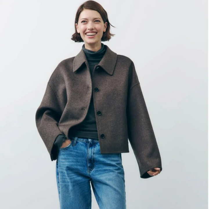 Drune | Damen Oversized Button Down Winter Mantel Warme