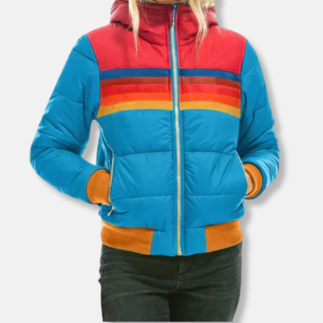 Drune | Pufferjacke gesteppt Slim Fit Hoher Kragen Rippensaum