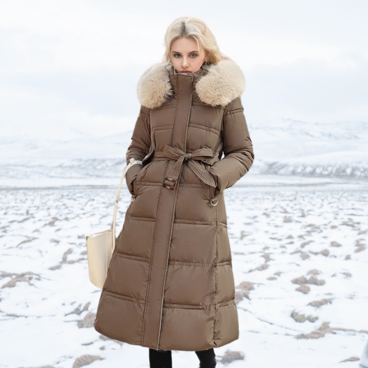 Drune | Wintermantel für Damen mit Kunstfellkragen