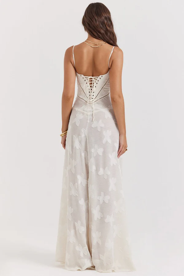 Vintage Spitze Korsett Kleid