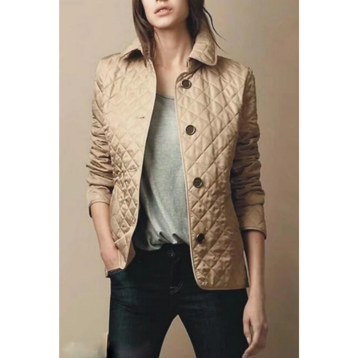 Drune | Damen Knopf Daunen Jacke - Moderne