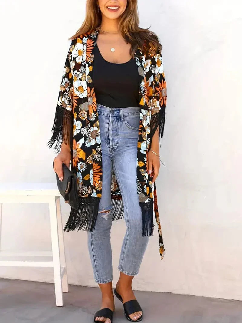 Drune | Moderne Boho Strickjacke