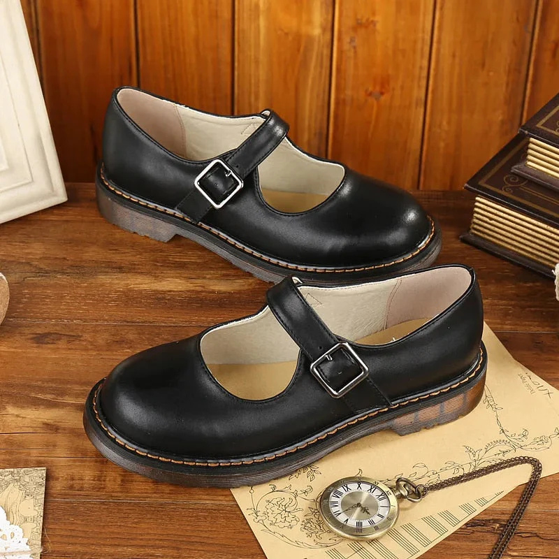Drune | Jahrgang Schnalle Schuhe für Damen