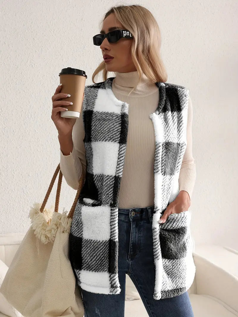 Drune | Sherpa Check Weste