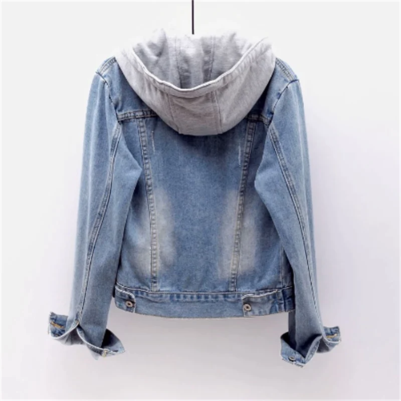 Drune | Jeansjacke mit Kapuze