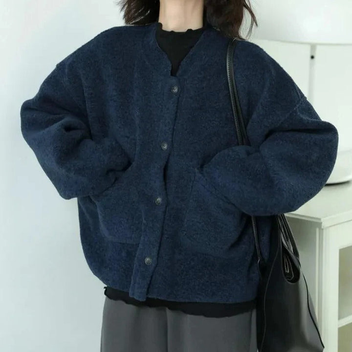 Drune | Flauschige Cardigan Jacke