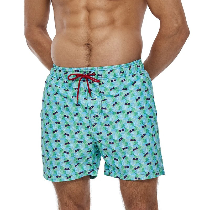 Drune | Atmungsaktive Badeshorts mit Funky Print für Männer