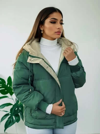Drune | Damen Fleecegefütterte Kapuzenjacke