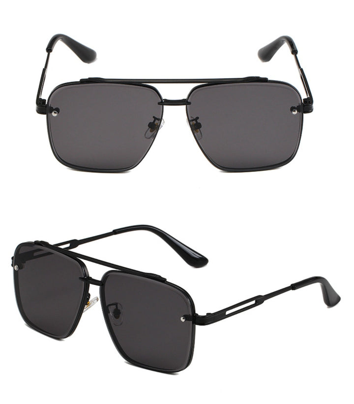 Drune | Doppelstrahl getrimmte Metallbox-Sonnenbrille
