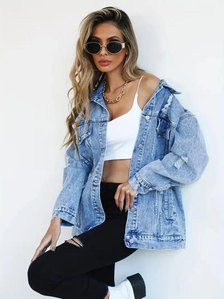 Drune | Oversized Jeansjacke für Damen