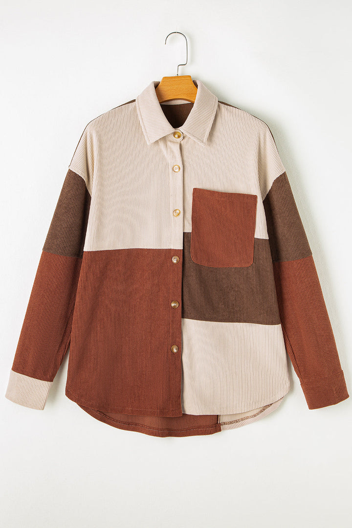 Drune | Patchwork Hemdjacke Weich und Trendy Perfekt Für Entspannte Tage
