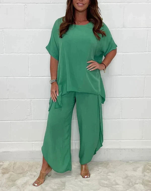 Drune | Zweiteiliges Anzugset mit Ärmeln für Damen | Stilvolles und bequemes Outfit