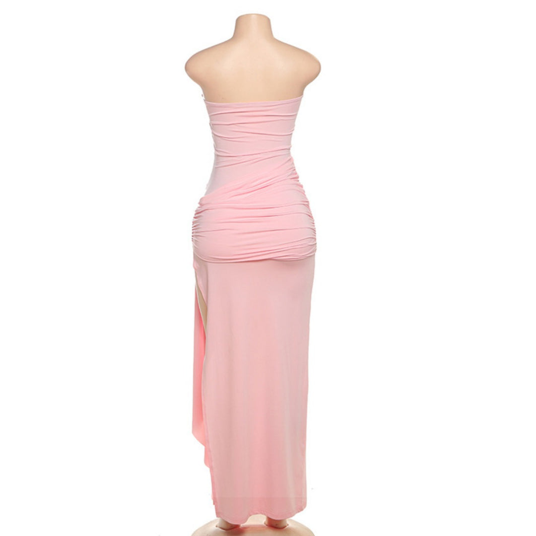 Drune | Rückenfreies Röhrentop-Kleid mit Seitenschlitz