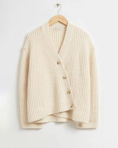 Drune | Strickcardigan - Oversized Fit - V-Ausschnitt mit Knöpfen - Soft und Bequem