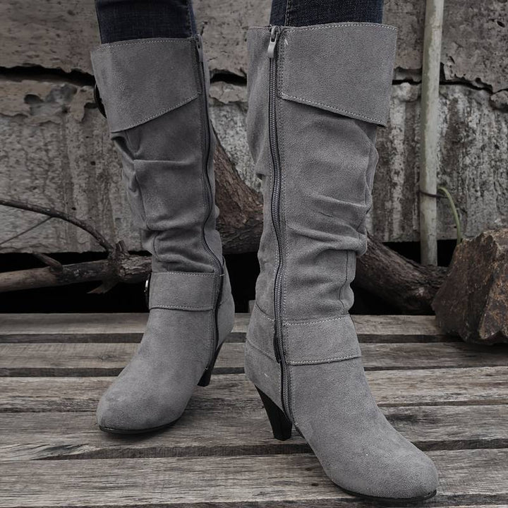Drune | Wildlederstiefel Mit Schnalle