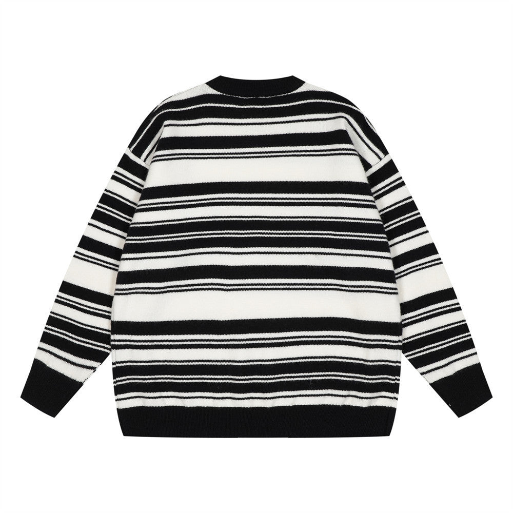 Drune | Herren gestreiftes Sweatshirt