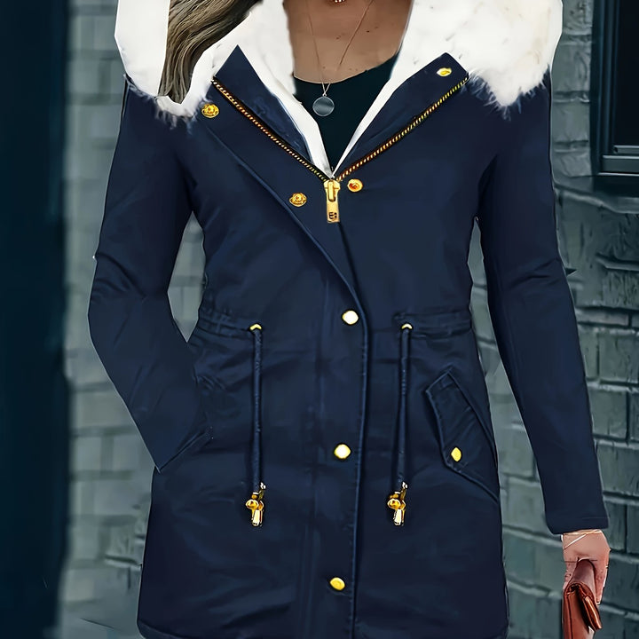 Drune | Freizeitjacke mit Kapuze und Kunstfell