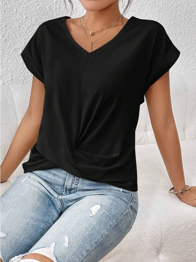 Drune Damen-T-Shirt – Unregelmäßiger Schnitt