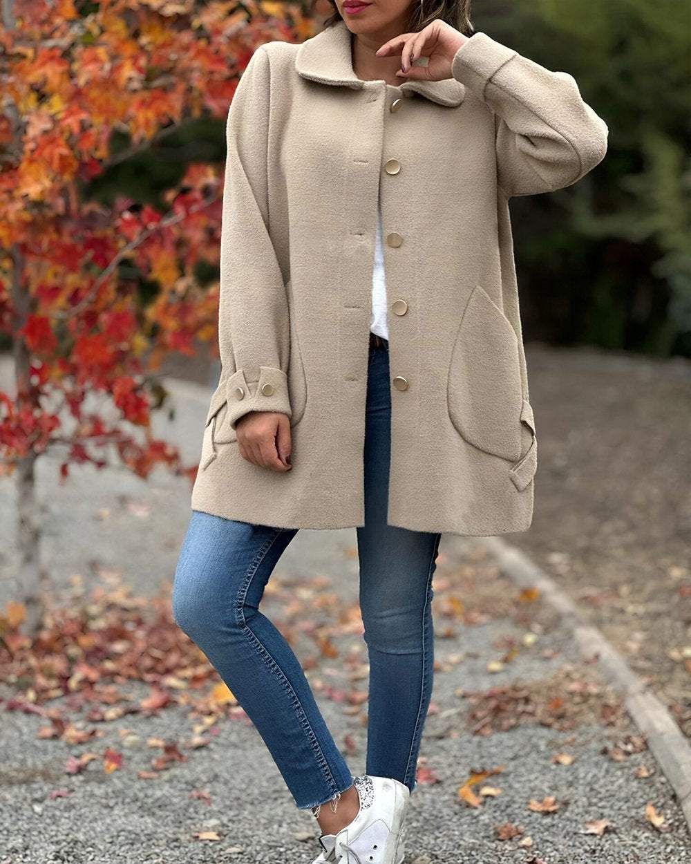 Drune | Chic, elegant jacket with a stylish side knot detail.