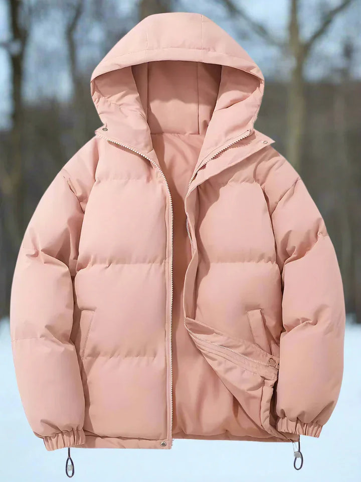 Drune | Pufferjacke Gepolstert Und Isolierend Kapuze Und Reißverschluss Praktische Taschen