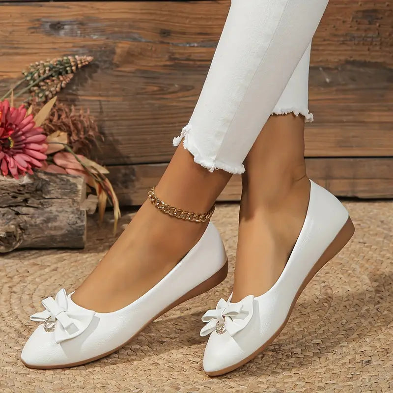 Drune | Elegante Flache Schuhe Mit Schleife Und Rutschfester Sohle Für Komfort