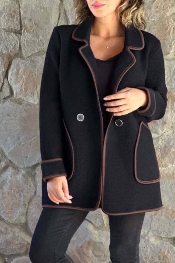 Drune | Suit-Kragen doppelseitige Wolljacke