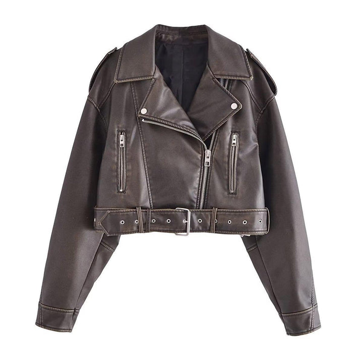 Drune | Waschbare, Farbverlaufende Lederjacke Für Damen*