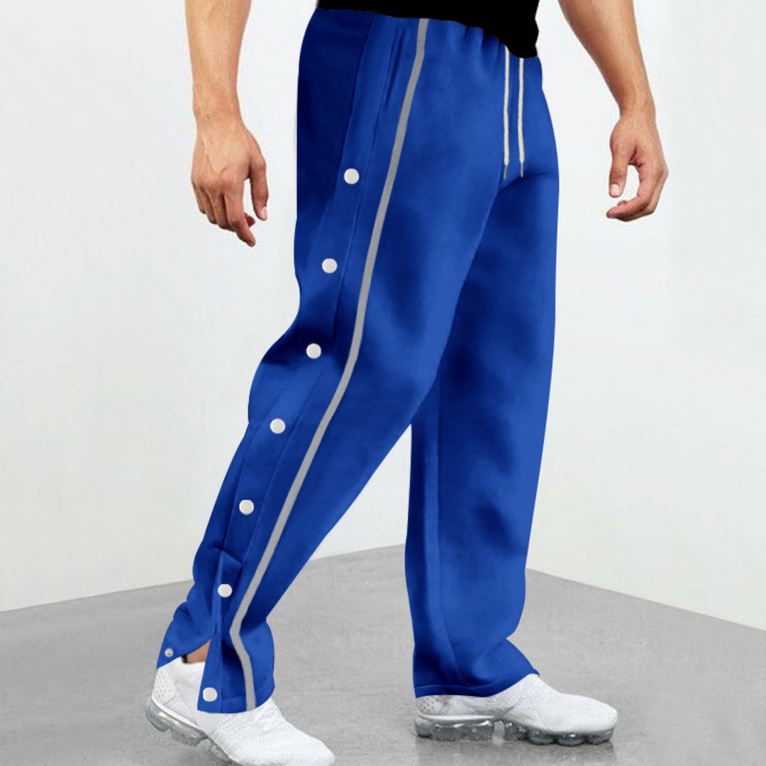 Drune | Gerade Sporthose mit Knöpfen