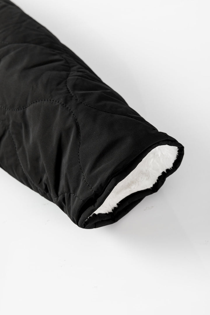 Drune | Steppjacke - Sherpa-Futter - Druckknopfverschluss - Vielseitige Wärme