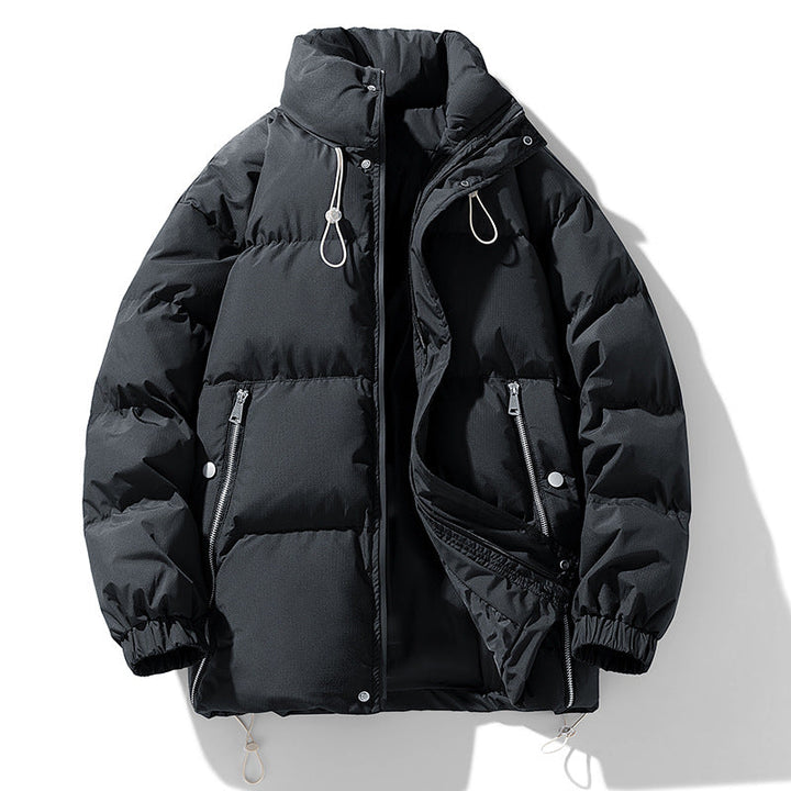 Drune | Herren Winterjacke aus Baumwolle mit Stehkragen – Warm und gefüttert, in Übergröße
