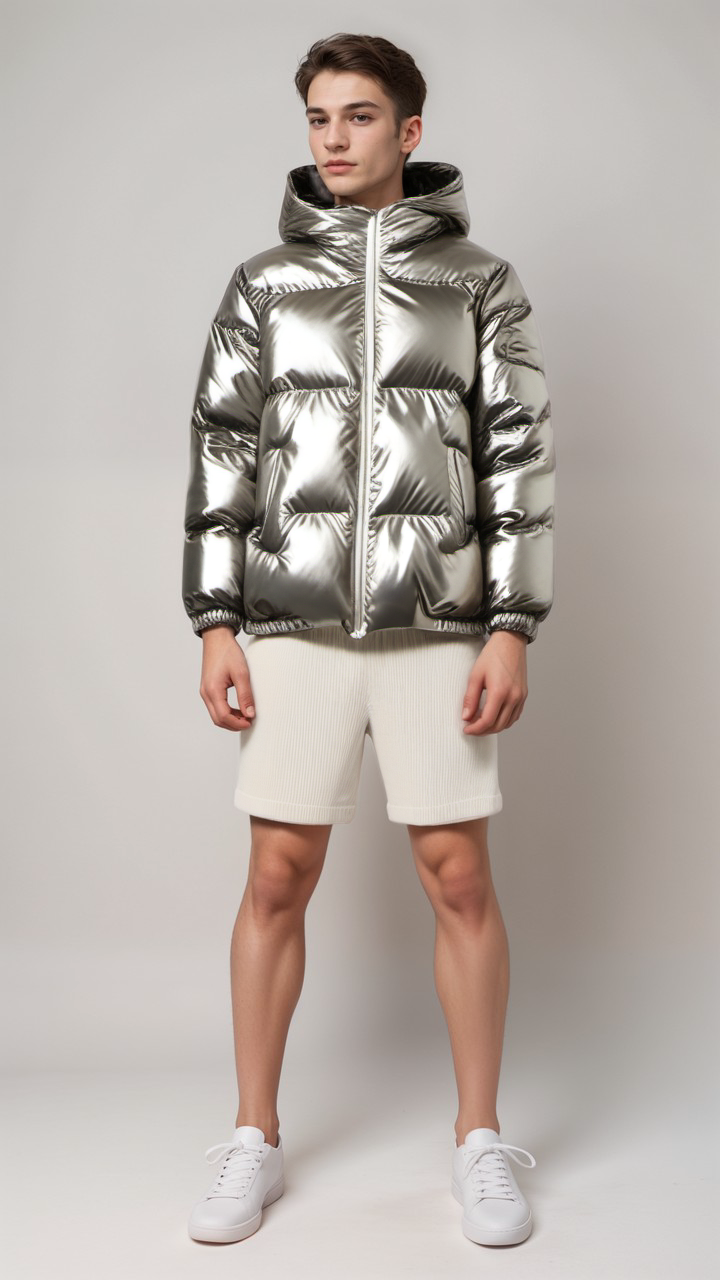 Drune | Gepolsterte Winterjacke mit Kapuze Polyester Warm und Wasserabweisend