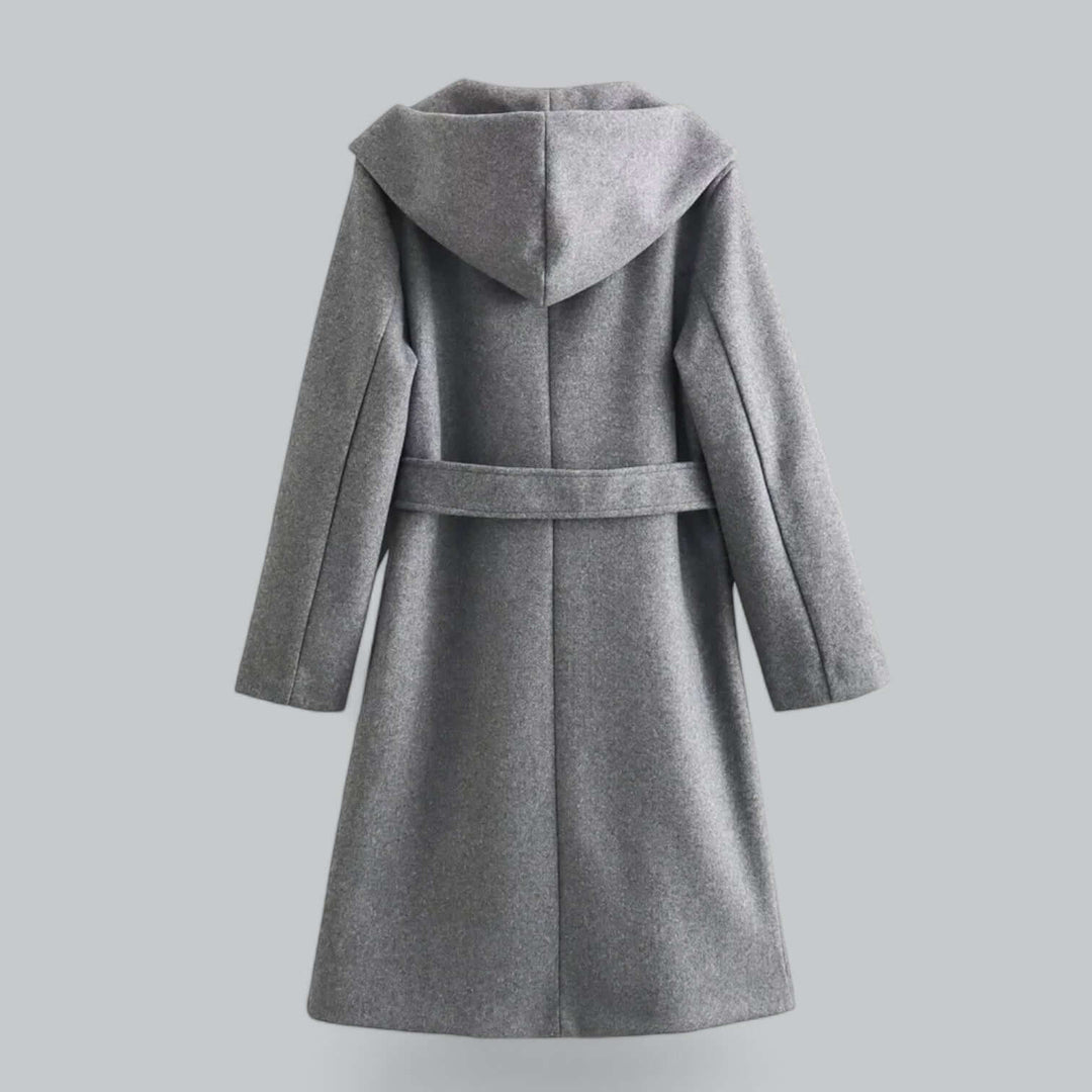 Drune | Damen Kapuzen Lang Trenchcoat