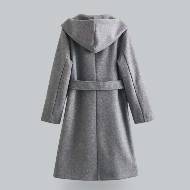 Drune | Damen Kapuzen Lang Trenchcoat