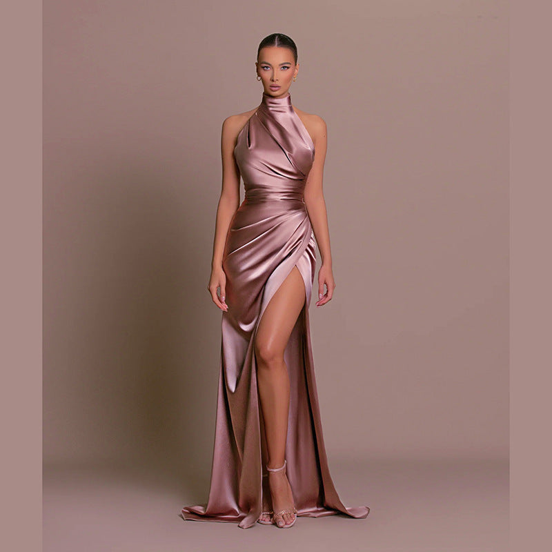Drune | Vielseitiges ärmelloses Herbst Kragen Langes Kleid