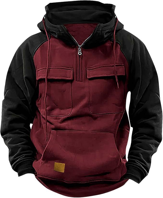 Drune | Dicke Herren-Hoodie mit vielen Stauraumtaschen