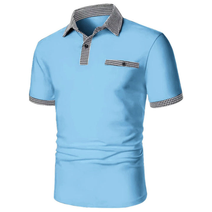 Drune | Farblich passendes POLO-Shirt mit Knöpfen