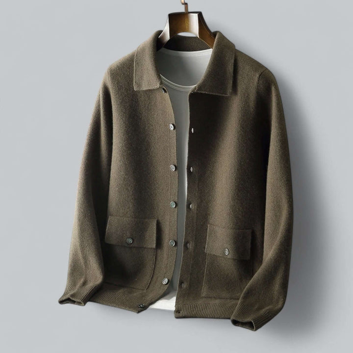 Drune | Herren Kaschmir-Mischung Cardigan Jacke