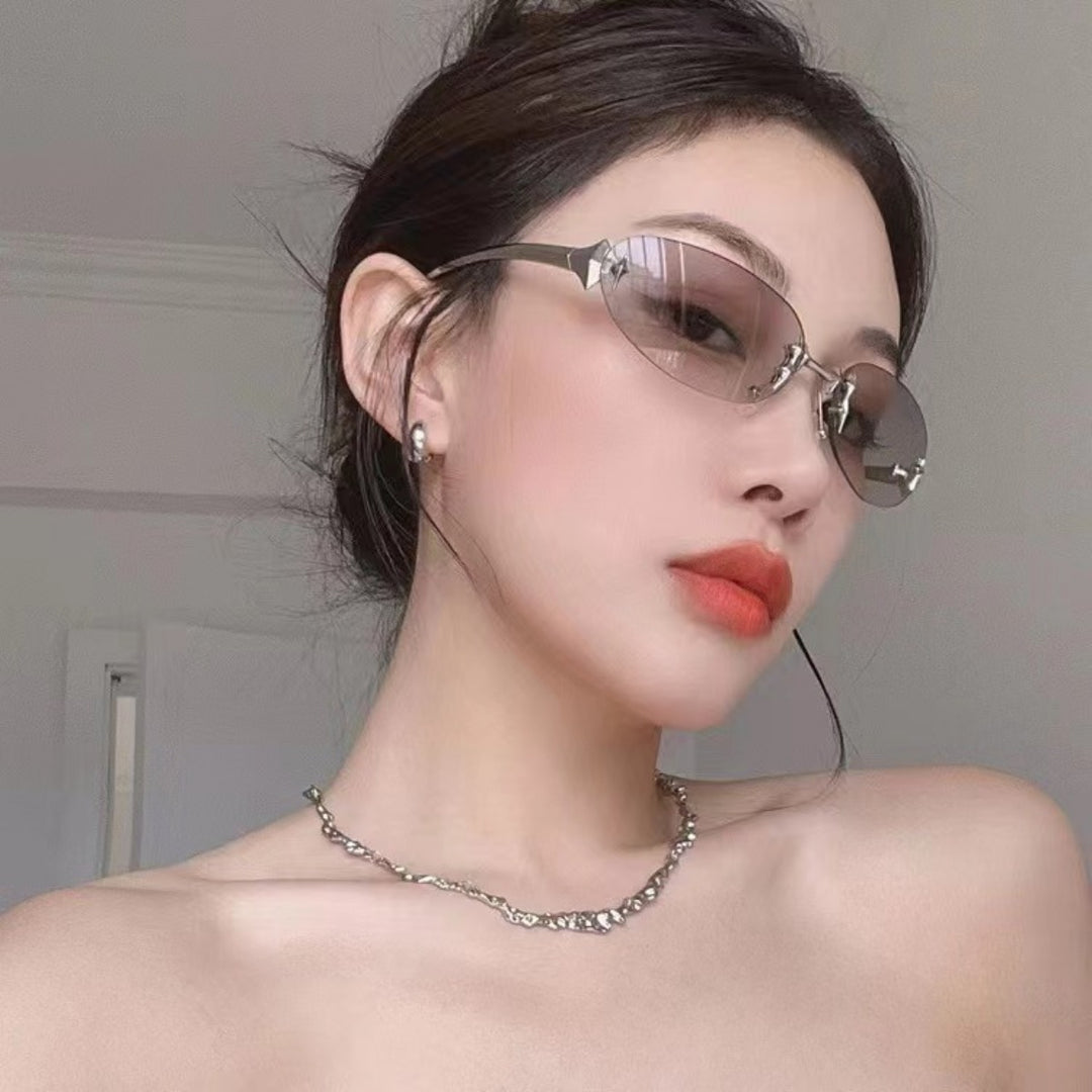 Drune | Star Rahmenlose Futuristische Sonnenbrille