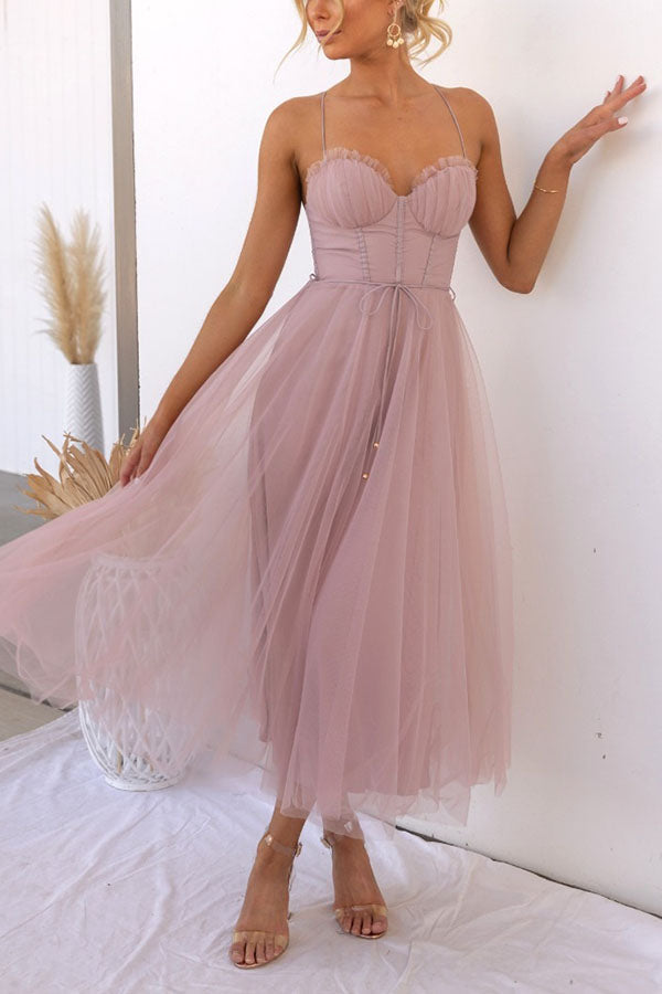 Drune - Modernes prinses chiffon Kleid