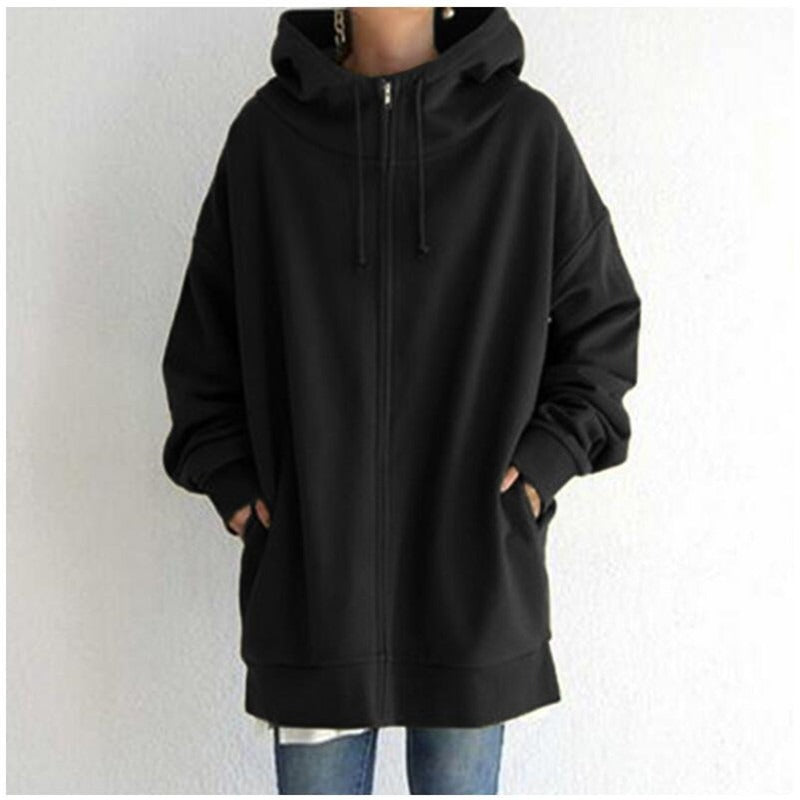 Drune | Fleece-Hoodie mit Reißverschluss