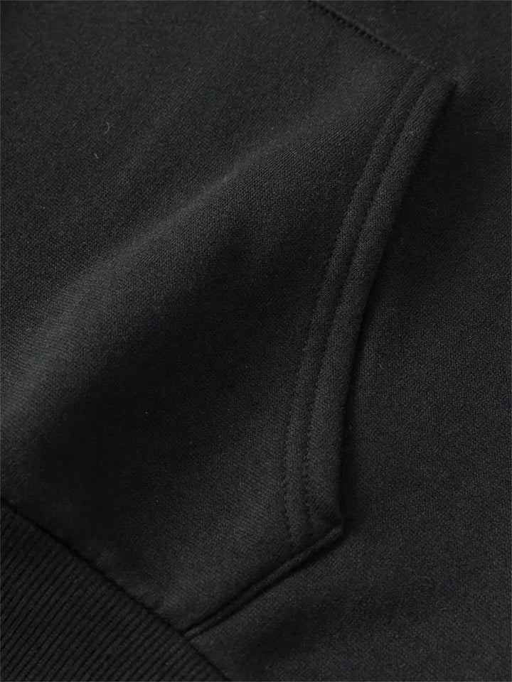 Drune | Kapuzenpullover mit Weihnachtsdruck Baumwolle Weihnachtsmann Design