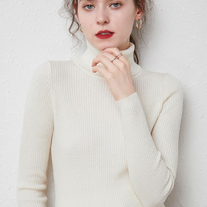 Drune | Premium-Wollrollkragenpullover für Frauen