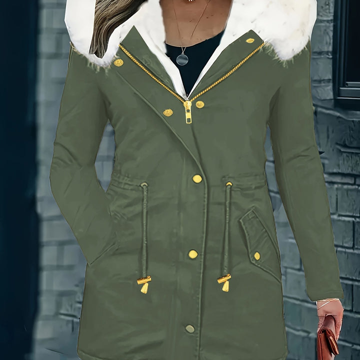 Drune | Freizeitjacke mit Kapuze und Kunstleder