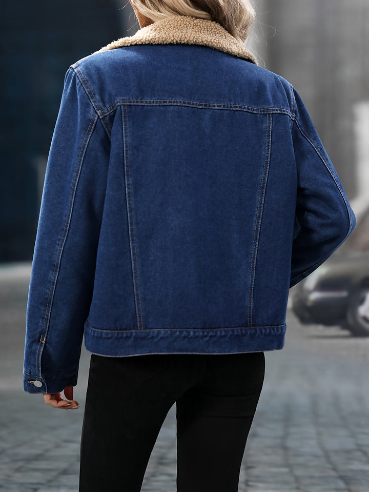 Drune | Denimjacke mit Sherpa-futter Baumwolle/polyester Winterbereit und Modern