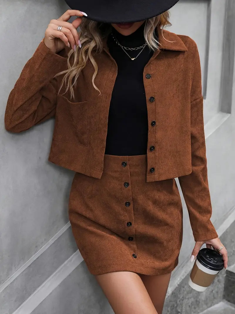 Drune | Drop-Shoulder-Outfits und hochtaillierter Rock
