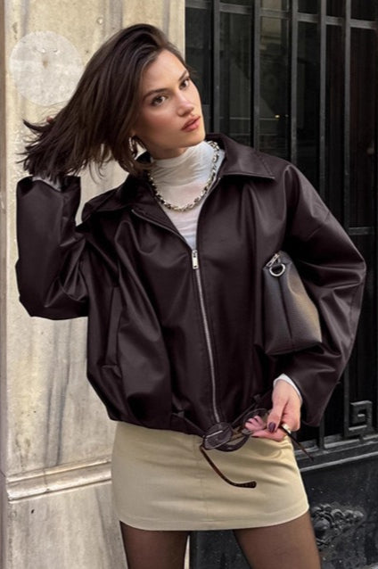 Drune | Retro Biker Lederjacke