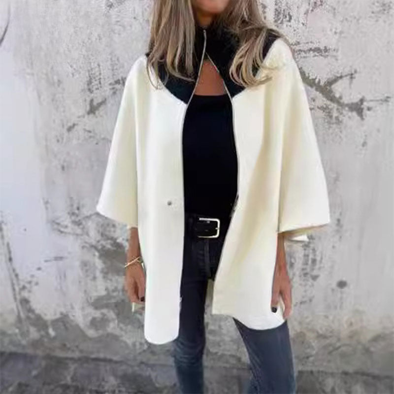 Drune | Bicolor-Langjacke für elegante Lagenlooks